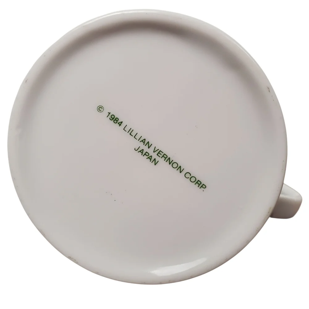 2 Vntg Lillian Vernon Botanical Garden Mugs - Nasturtium & Clematis. Circa 1984 - Picture 5 of 9